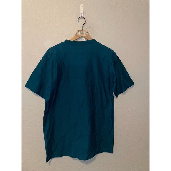 Vintage Arizona Sedona Shirt Cactus Desert 1/4 Button Green Tee VTG 90s L - Picture 8 of 10